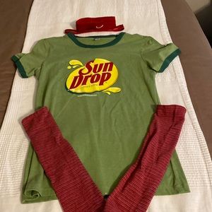 Sundrop, girl, shirt, leggings, and headbands